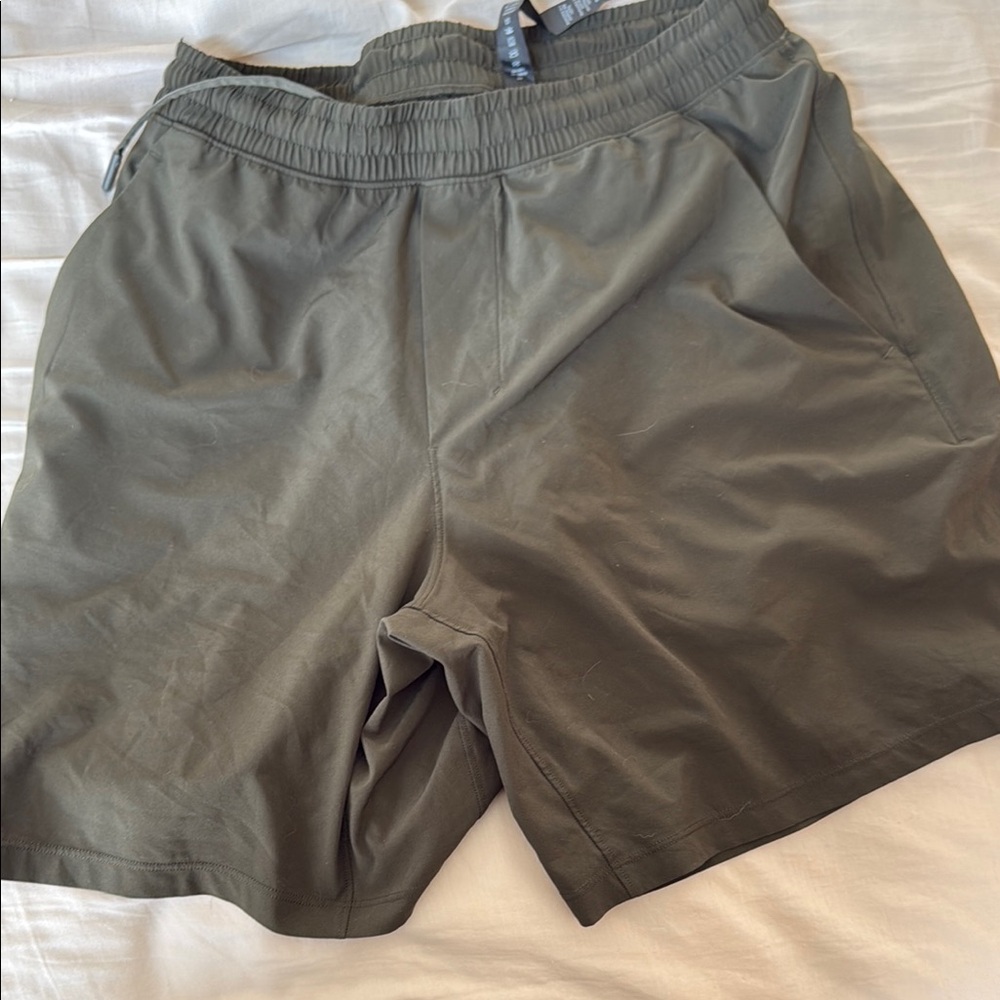 Olive Green lululemon Athletic Shorts